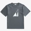 Norse Projects T-SHIRTS^Holger Organic Interlock Hide Print T-Shirt Battleship Grey