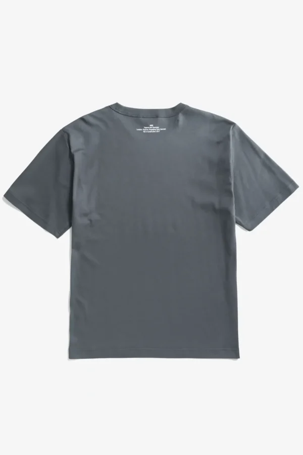 Norse Projects T-SHIRTS^Holger Organic Interlock Hide Print T-Shirt Battleship Grey