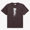 Norse Projects T-SHIRTS^Holger Organic Interlock Tower Print T-Shirt Wine Red