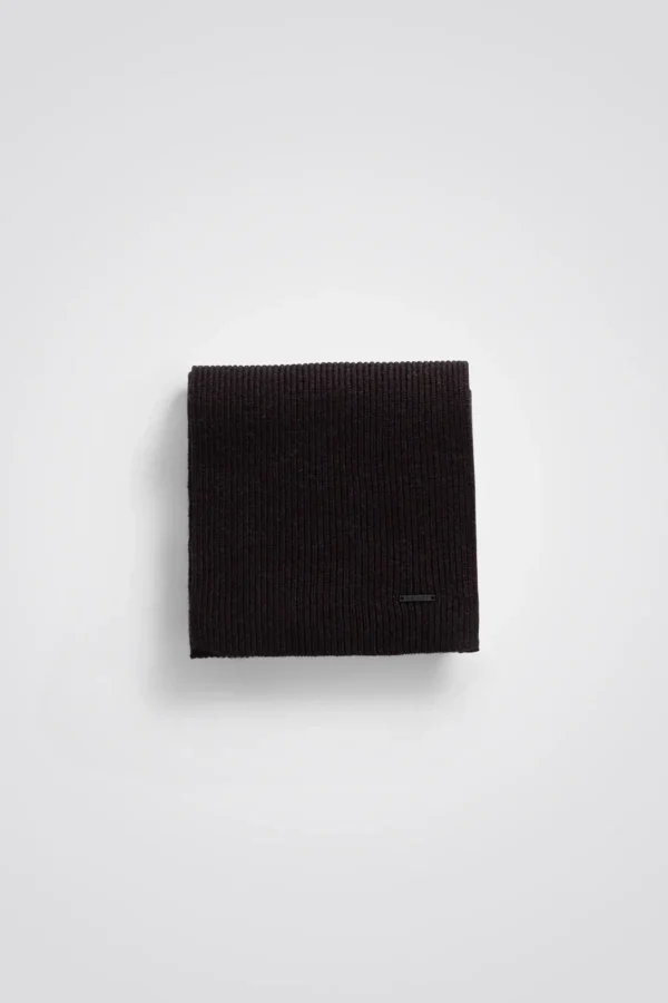 Norse Projects ACCESSORIES^Jannik Merino Rib Scarf Black