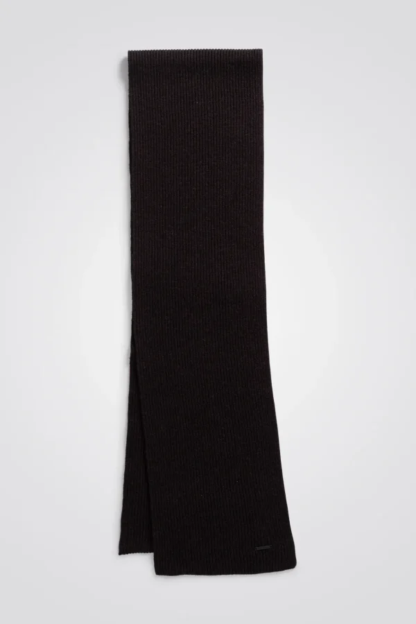 Norse Projects ACCESSORIES^Jannik Merino Rib Scarf Black