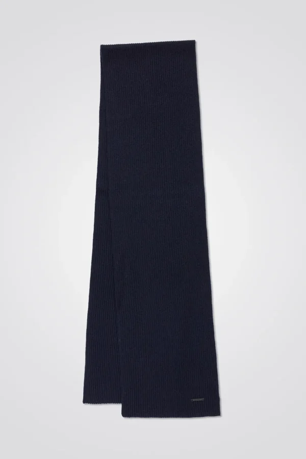 Norse Projects ACCESSORIES^Jannik Merino Rib Scarf Dark Navy