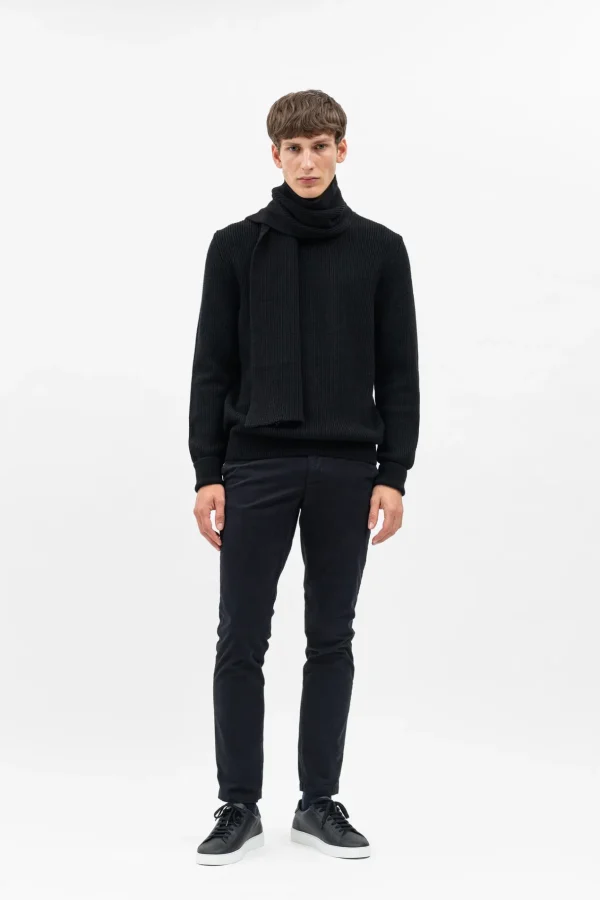 Norse Projects ACCESSORIES^Jannik Merino Rib Scarf Black