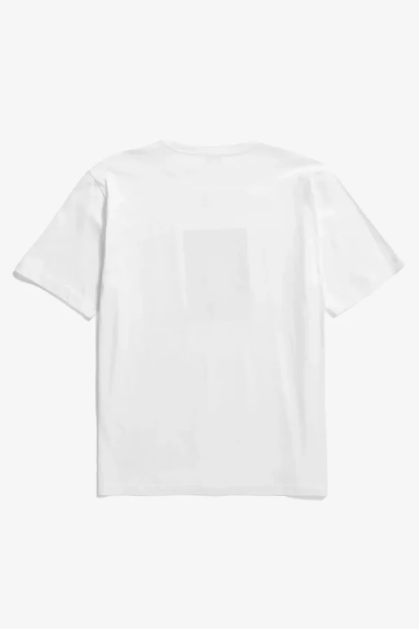 Norse Projects T-SHIRTS^Johannes Organic Cap Print T-shirt White