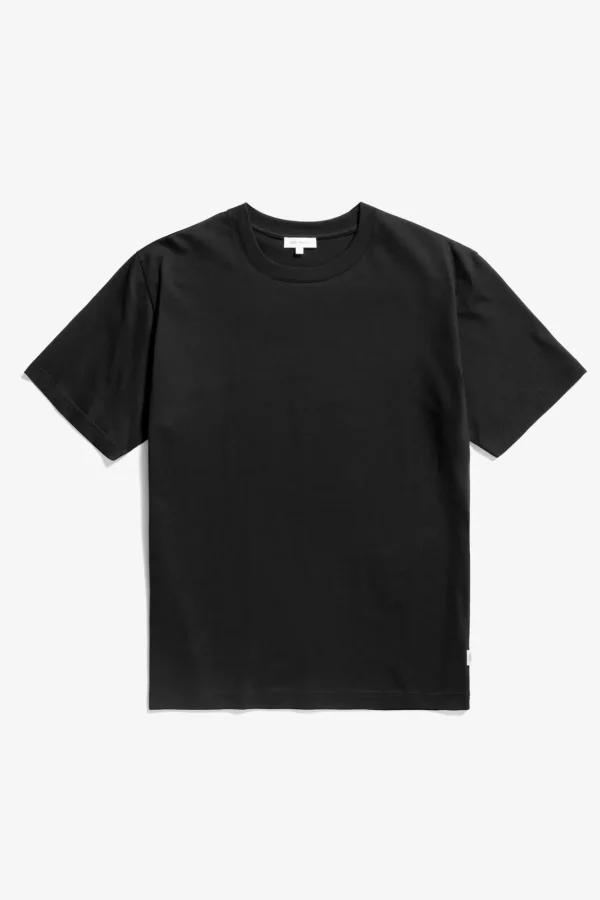 Norse Projects T-SHIRTS^Johannes Organic NORSE Logo T-shirt Black