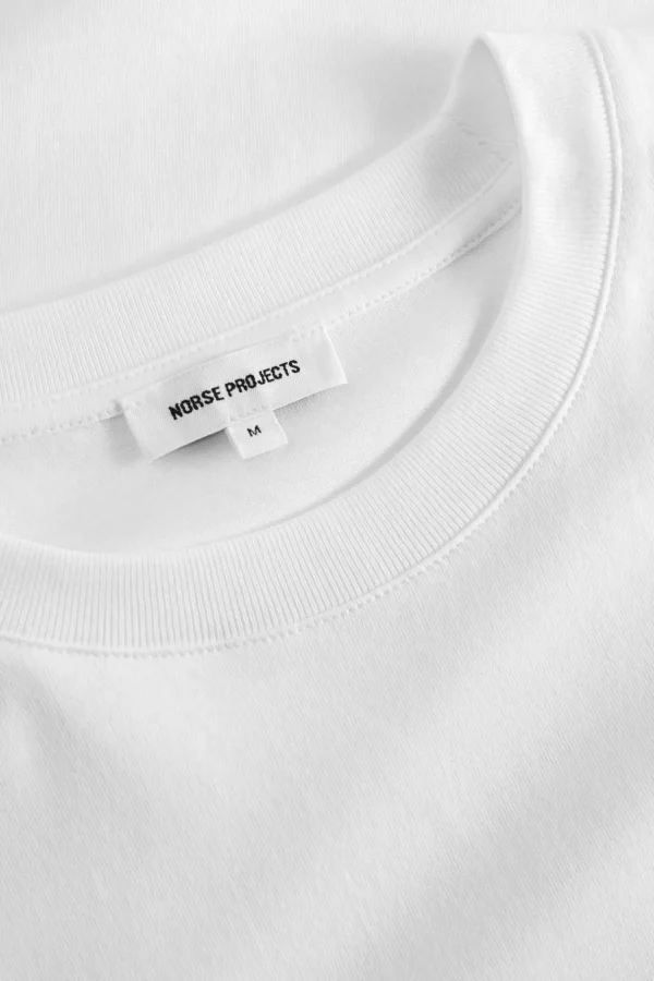 Norse Projects T-SHIRTS^Johannes Organic NORSE Logo T-shirt White