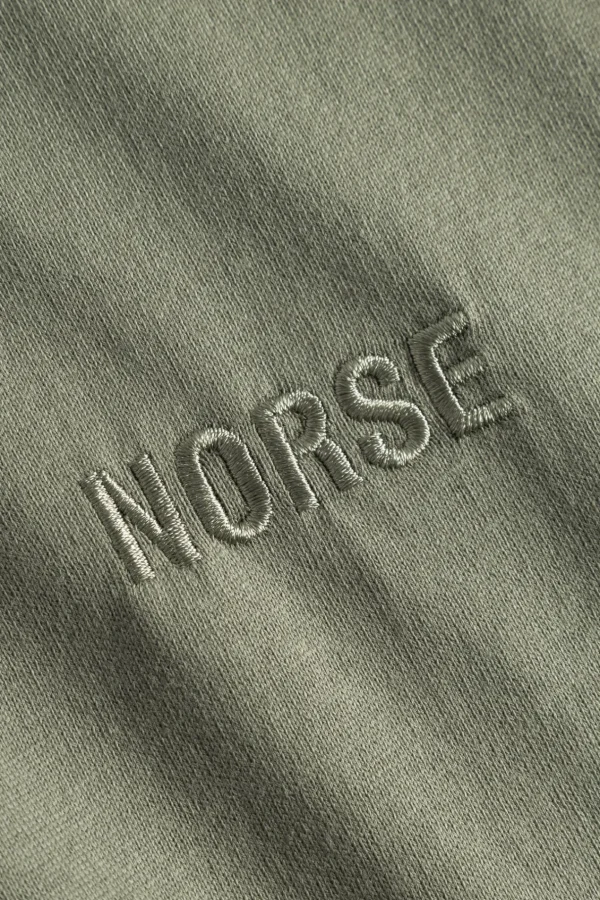 Norse Projects T-SHIRTS^Johannes Organic NORSE Logo T-shirt Sediment Green