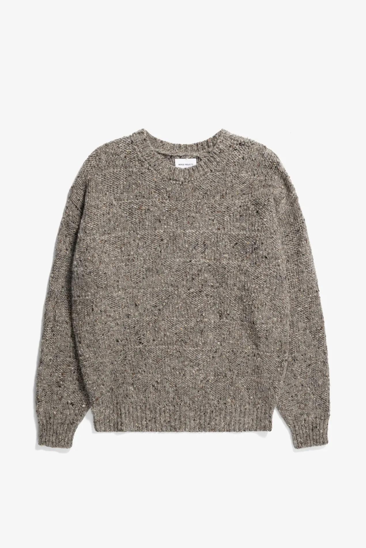 jonas_donegal_diamond_sweater_0.webp Norse Projects KNITWEAR^Jonas Donegal Diamond Sweater Grey Melange