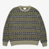 Norse Projects KNITWEAR^Jonas Scottish Lambswool Fair Isle Sweater Elm