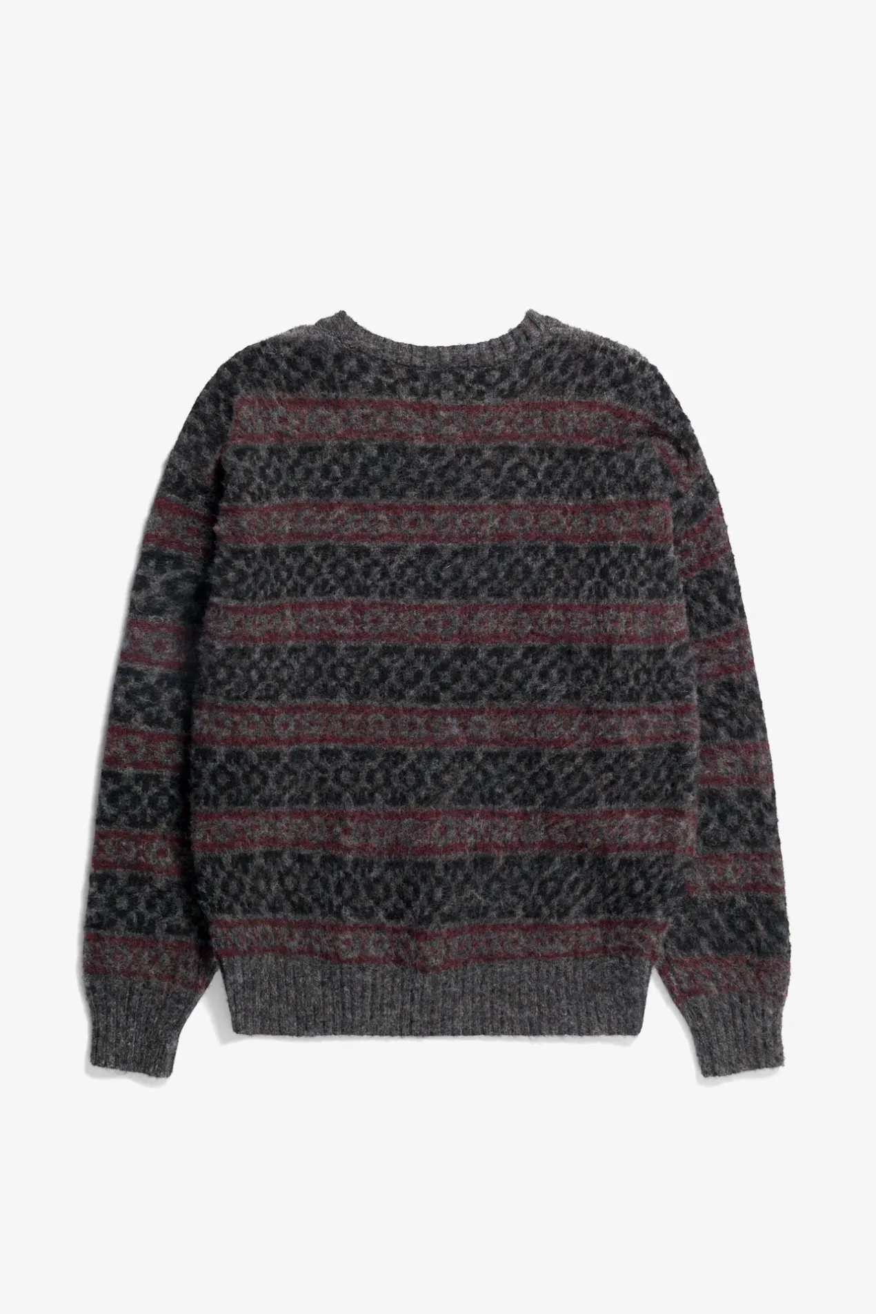 jonas_scottish_lambswool_fair_isle_sweater_1.webp Norse Projects KNITWEAR^Jonas Scottish Lambswool Fair Isle Sweater Charcoal Grey