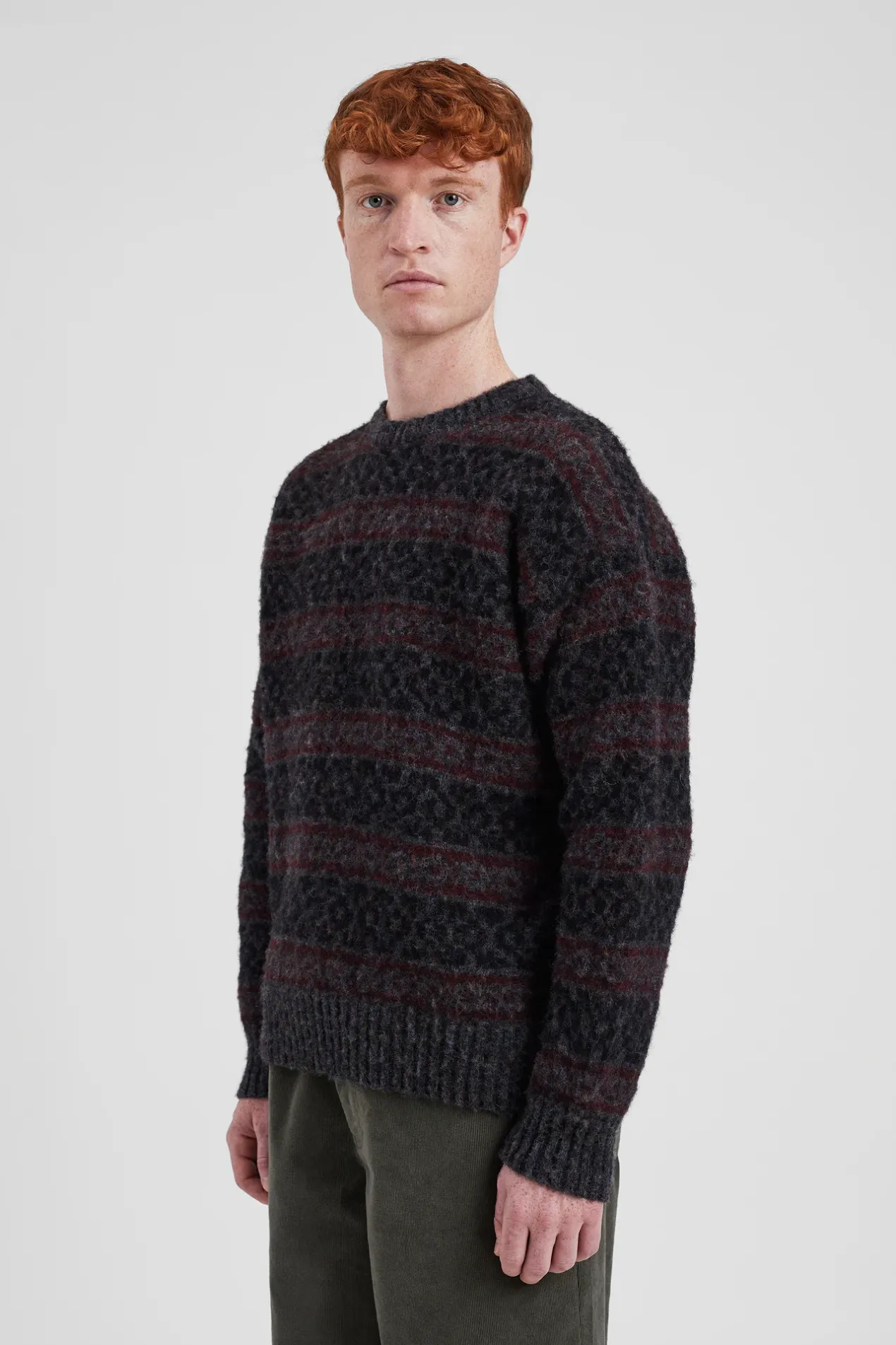 jonas_scottish_lambswool_fair_isle_sweater_3.webp Norse Projects KNITWEAR^Jonas Scottish Lambswool Fair Isle Sweater Charcoal Grey