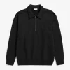 Norse Projects SWEATSHIRTS^Ketel Relaxed Organic NORSE Logo Half Zip Black
