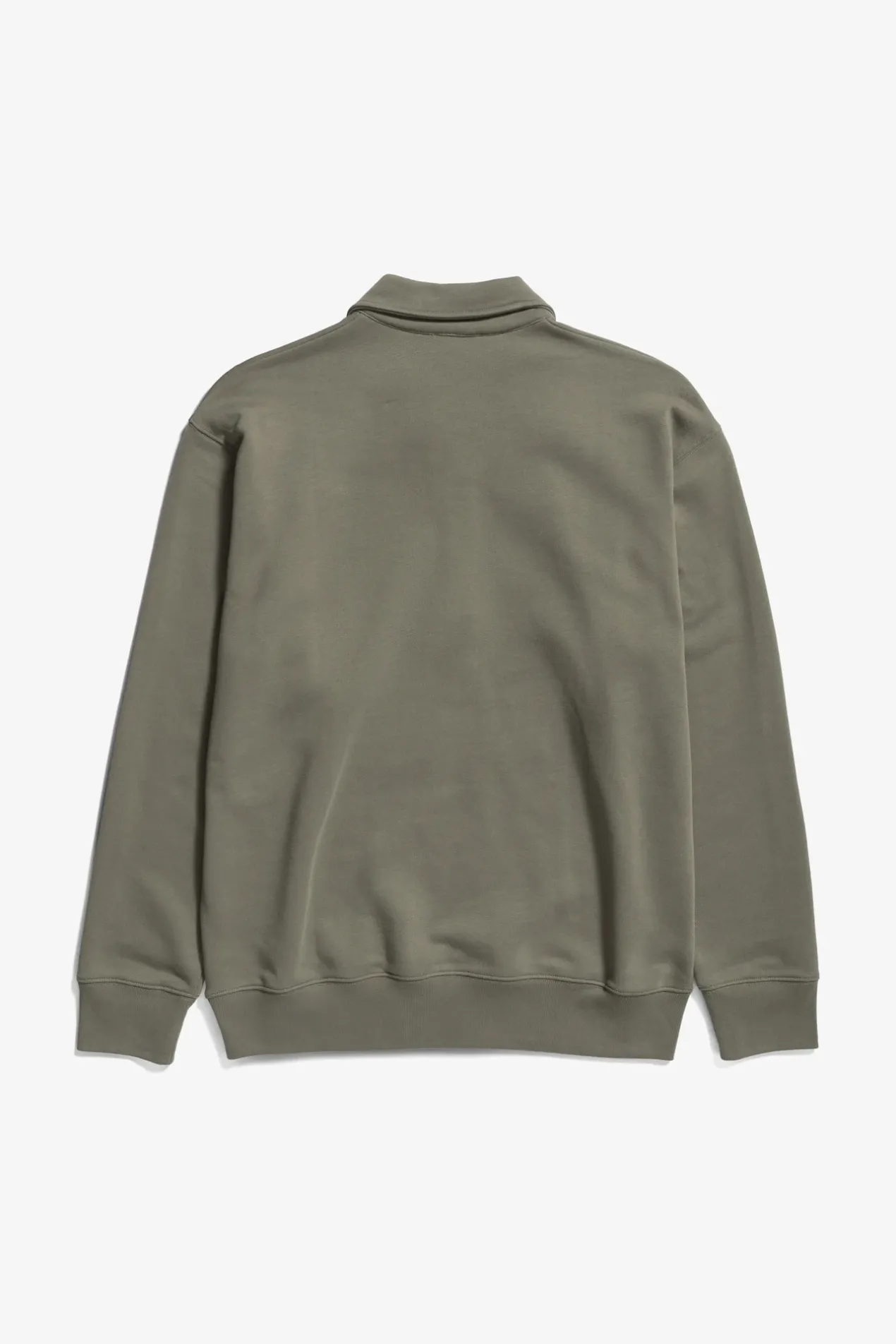ketel_relaxed_organic_norse_logo_half_zip_1-2.webp Norse Projects SWEATSHIRTS^Ketel Relaxed Organic NORSE Logo Half Zip Sediment Green
