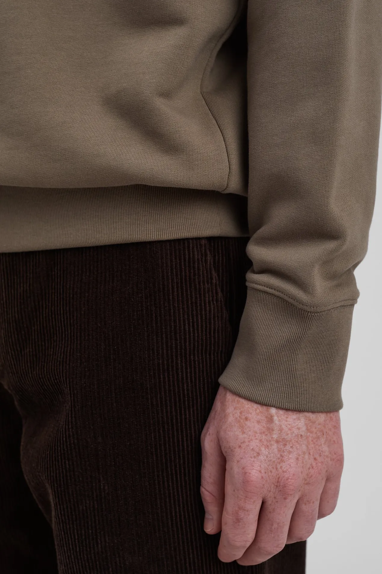 ketel_relaxed_organic_norse_logo_half_zip_5-2.webp Norse Projects SWEATSHIRTS^Ketel Relaxed Organic NORSE Logo Half Zip Sediment Green