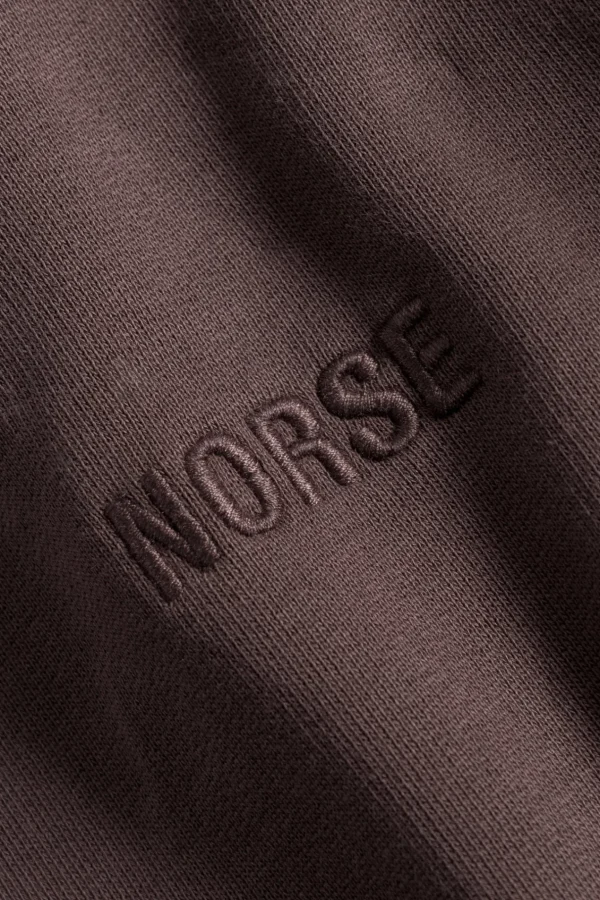 Norse Projects SWEATSHIRTS^Ketel Relaxed Organic NORSE Logo Half Zip Wine Red