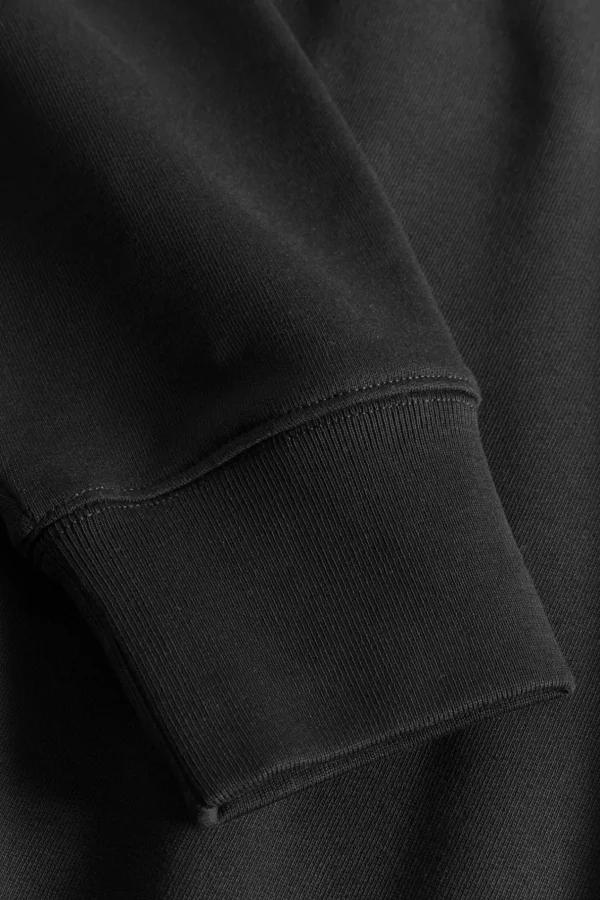 Norse Projects SWEATSHIRTS^Ketel Relaxed Organic NORSE Logo Half Zip Black
