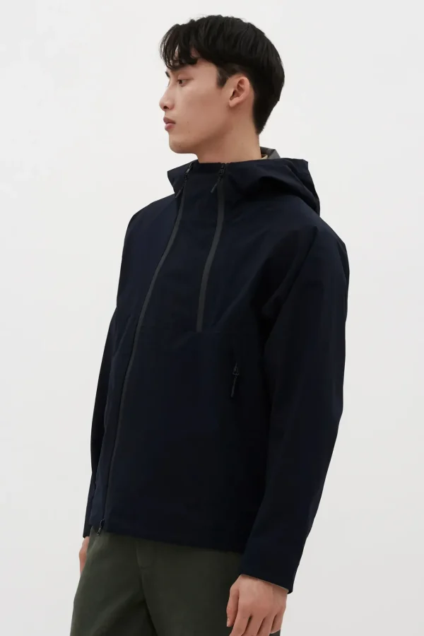 Norse Projects OUTERWEAR^3L Waterproof Shell Jacket Dark Navy