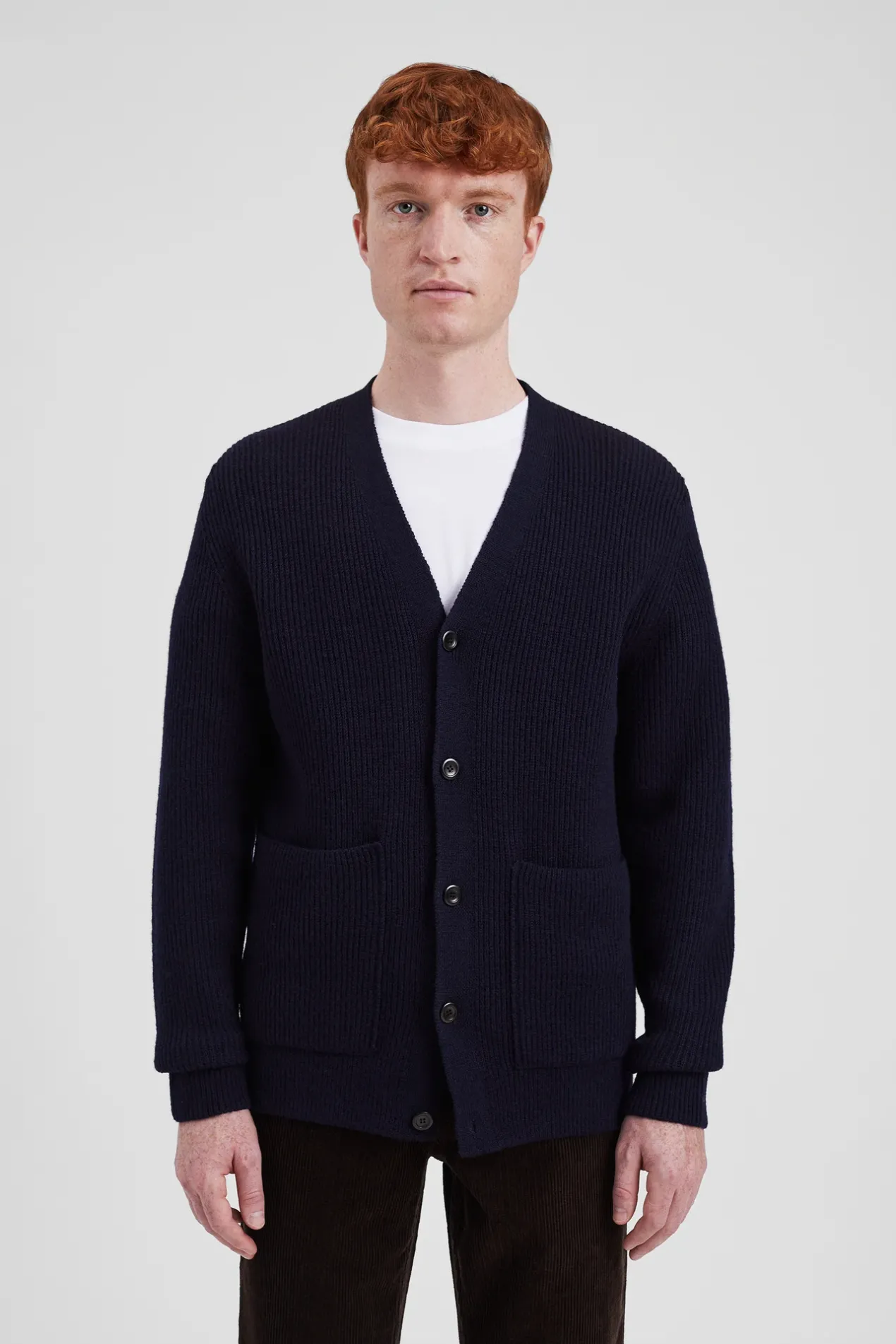 loki_wool_cotton_rib_cardigan_2-1.webp Norse Projects KNITWEAR^Loki Wool Cotton Rib Cardigan Dark Navy