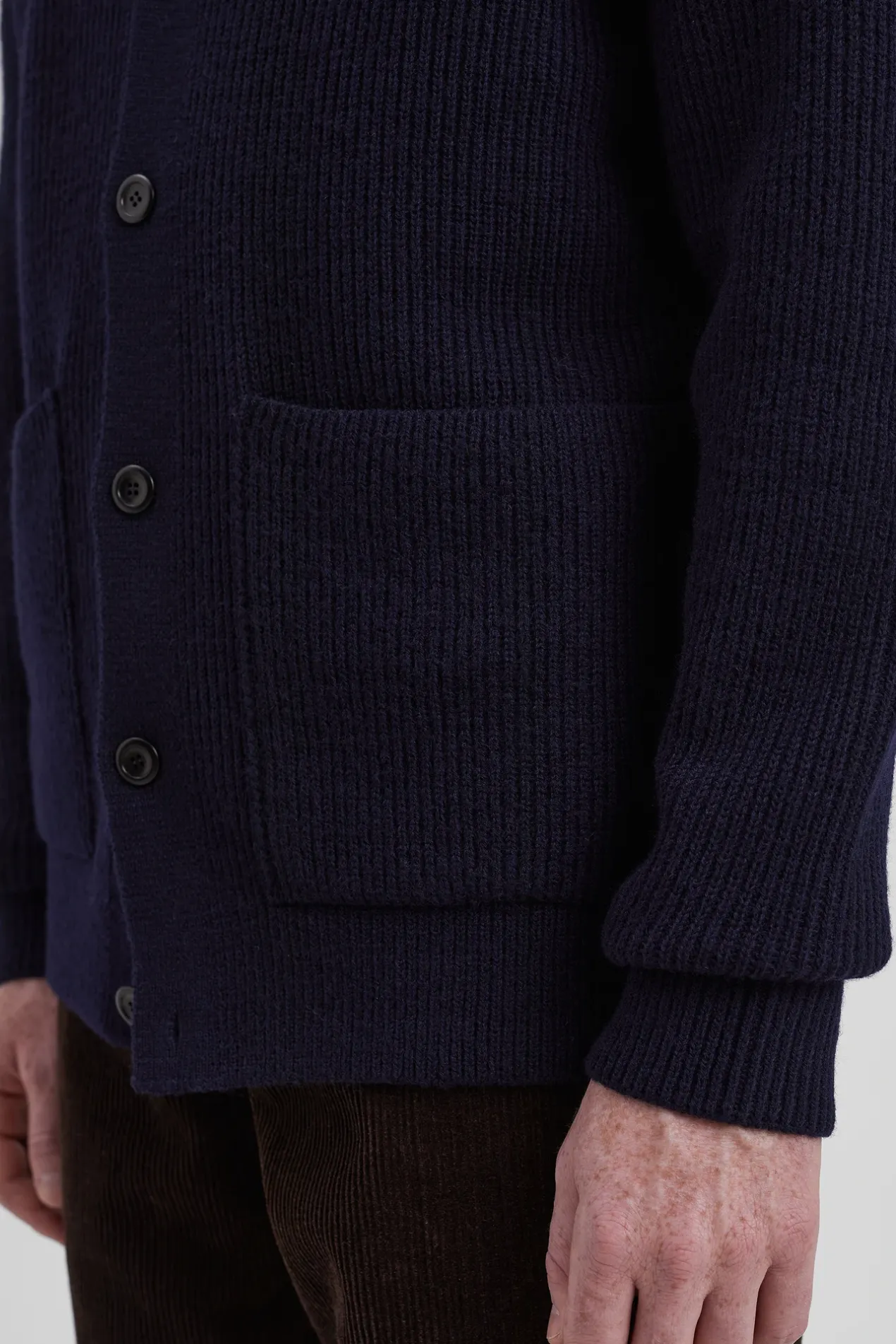 loki_wool_cotton_rib_cardigan_4-1.webp Norse Projects KNITWEAR^Loki Wool Cotton Rib Cardigan Dark Navy