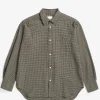 Norse Projects SHIRTING^Mo Check Oversized Shirt Taupe