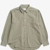 Norse Projects SHIRTING^Mo Oversized Striped Shirt Clay