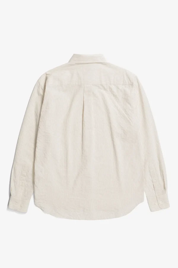 Norse Projects SHIRTING^Mo Oversized Striped Shirt Ecru