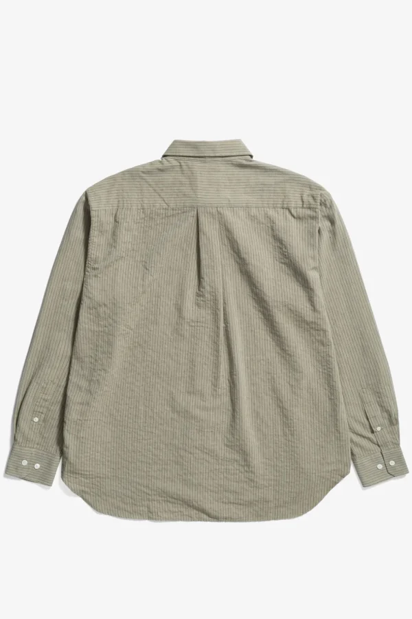 Norse Projects SHIRTING^Mo Oversized Striped Shirt Clay
