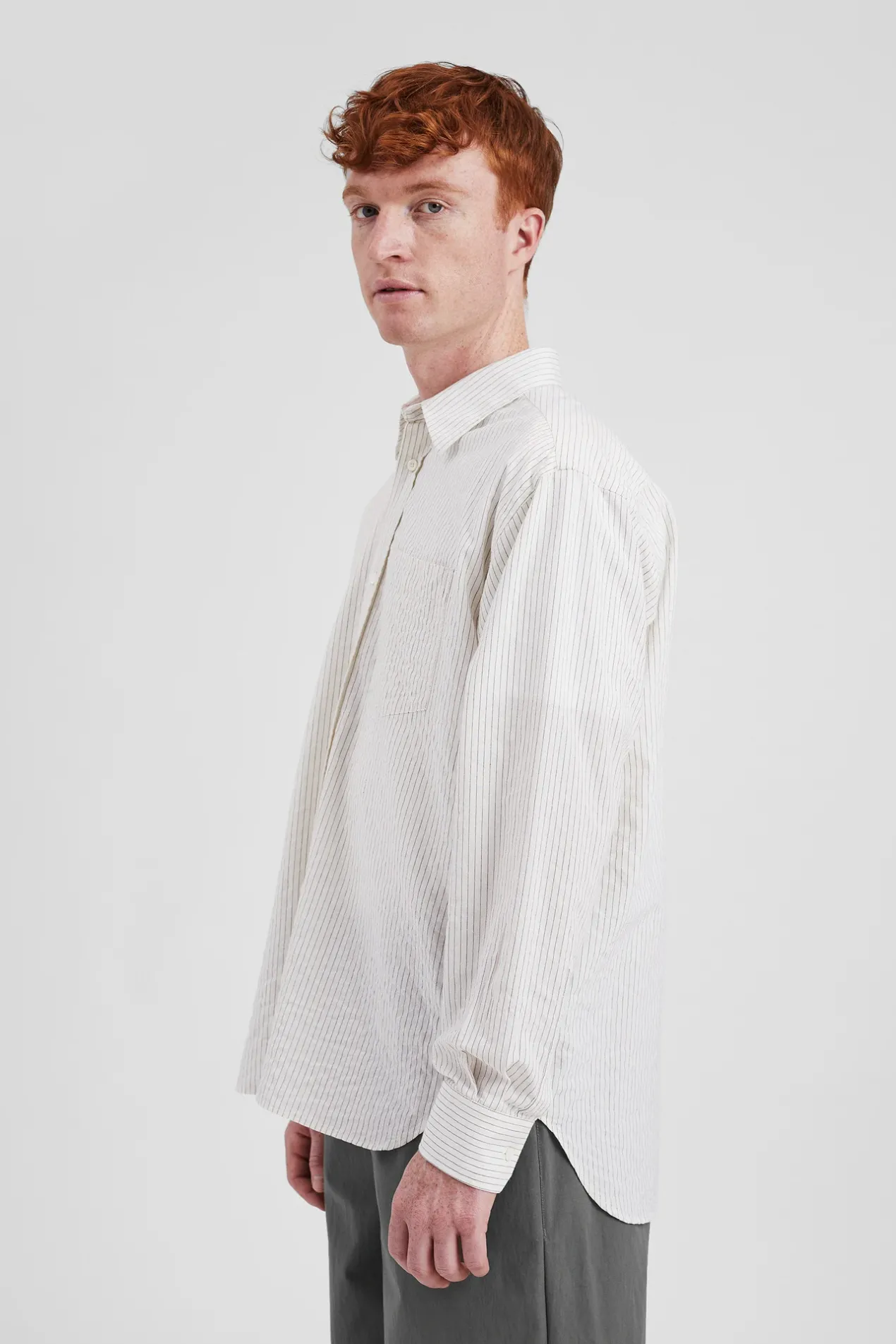 mo_oversized_striped_shirt_3-1.webp Norse Projects SHIRTING^Mo Oversized Striped Shirt Ecru
