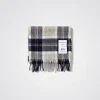 Norse Projects ACCESSORIES^Moon Checked Lambswool Scarf Navy
