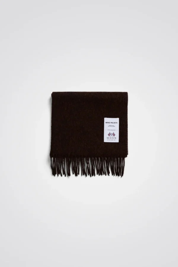 Norse Projects ACCESSORIES^Moon Lambswool Scarf Heathland Brown
