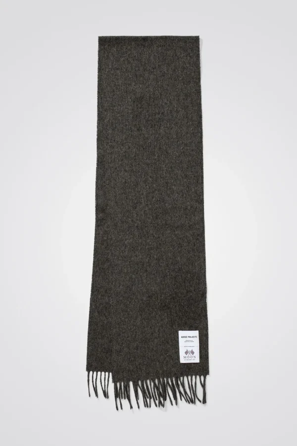 Norse Projects ACCESSORIES^Moon Lambswool Scarf Charcoal Melange