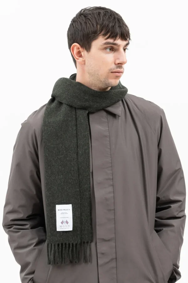 Norse Projects ACCESSORIES^Moon Lambswool Scarf Beech Green