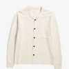 Norse Projects KNITWEAR^Nicolai Merino Cotton Milano Jacket Enamel White