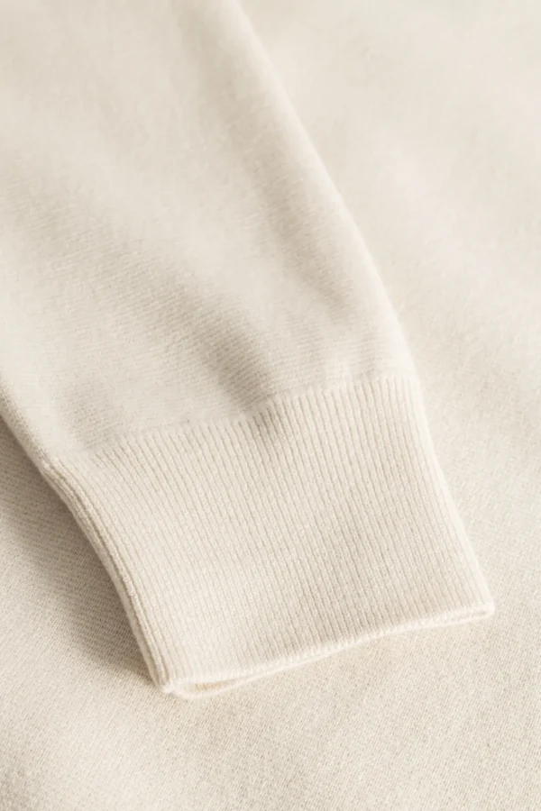 Norse Projects KNITWEAR^Nicolai Merino Cotton Milano Jacket Enamel White