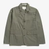 Norse Projects OVERSHIRTS | OUTERWEAR^Nilas Fine Broken Twill Work Jacket Sediment Green