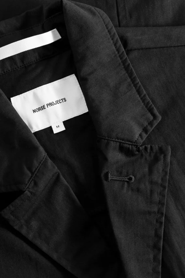 Norse Projects OVERSHIRTS | OUTERWEAR^Nilas Fine Broken Twill Work Jacket Black