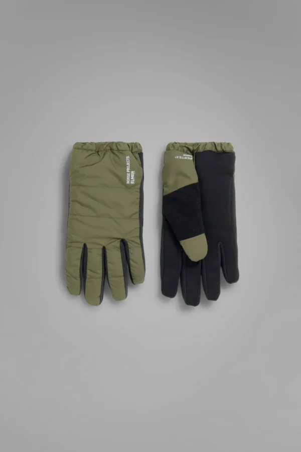 Norse Projects ACCESSORIES^Norse Elmer Pertex Quantum Insulated Glove Army Green