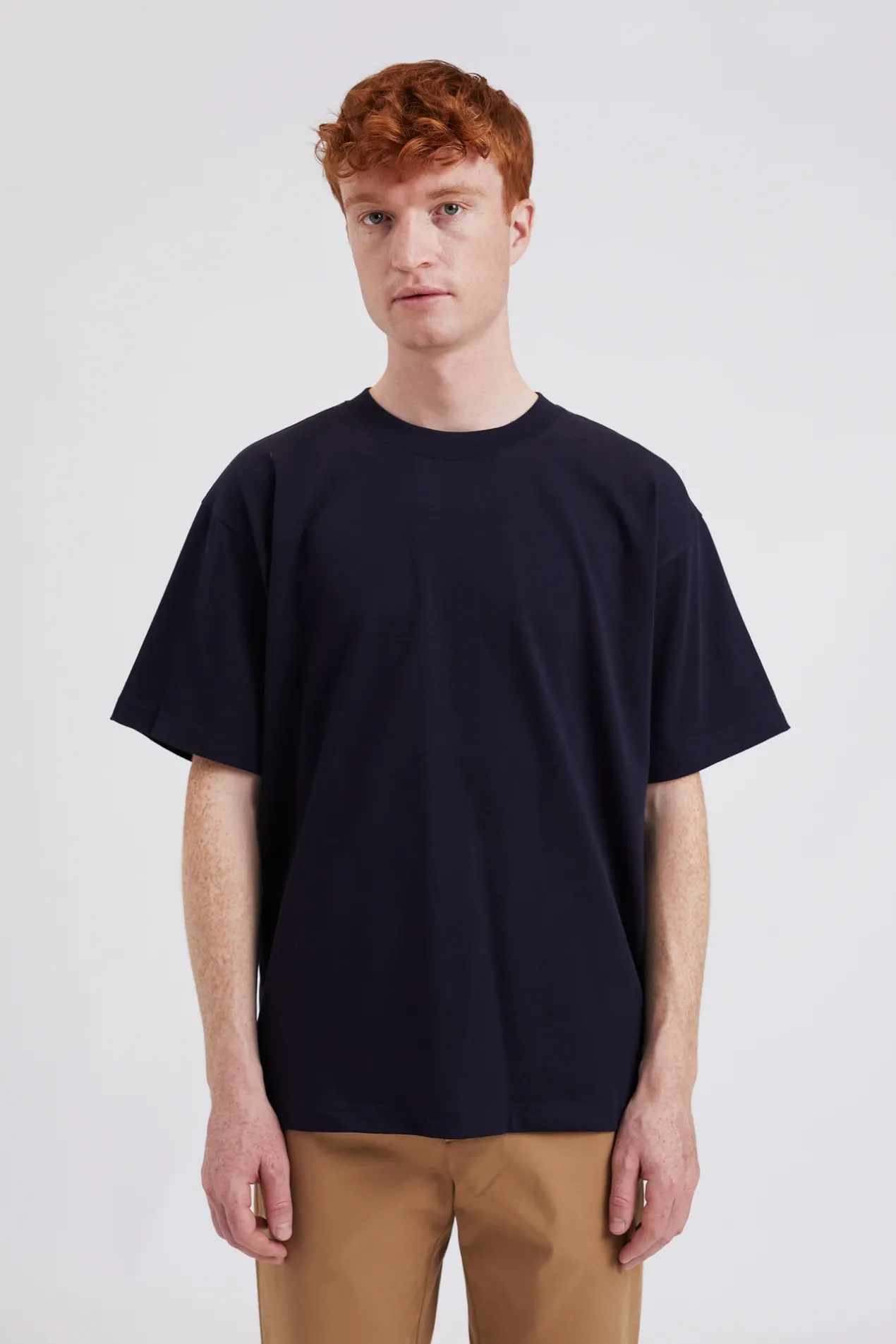 norse_standard_heavy_loose_tshirt_2-4.webp Norse Projects T-SHIRTS^Norse Standard Heavy Loose T-shirt Dark Navy