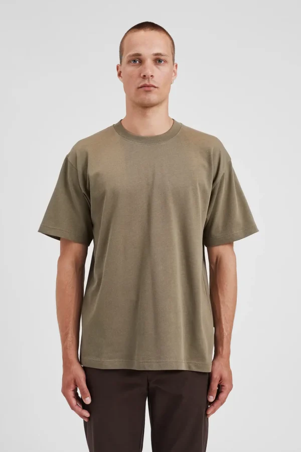 Norse Projects T-SHIRTS^Norse Standard Heavy Loose T-shirt Sediment Green