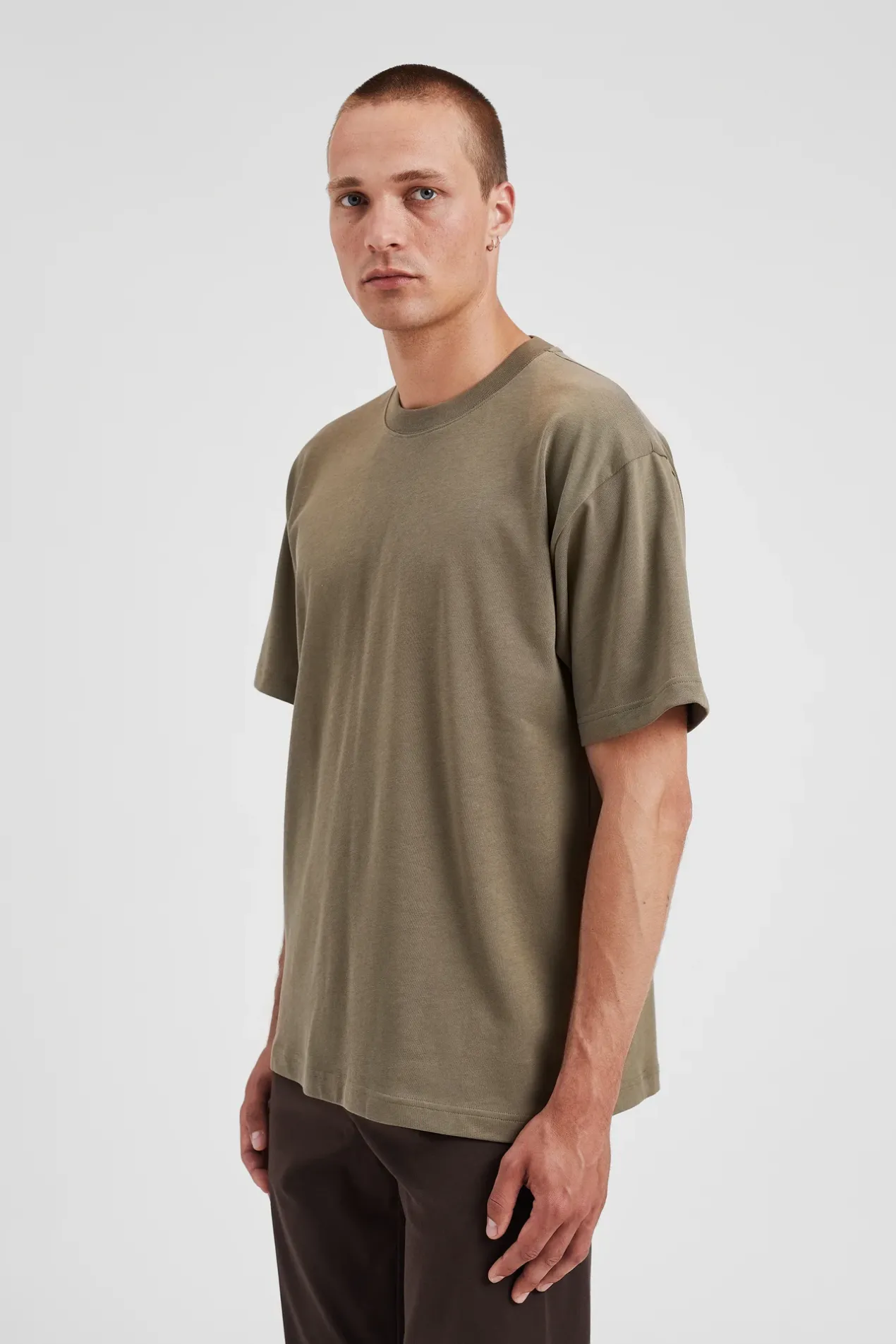 norse_standard_heavy_loose_tshirt_3.webp Norse Projects T-SHIRTS^Norse Standard Heavy Loose T-shirt Sediment Green