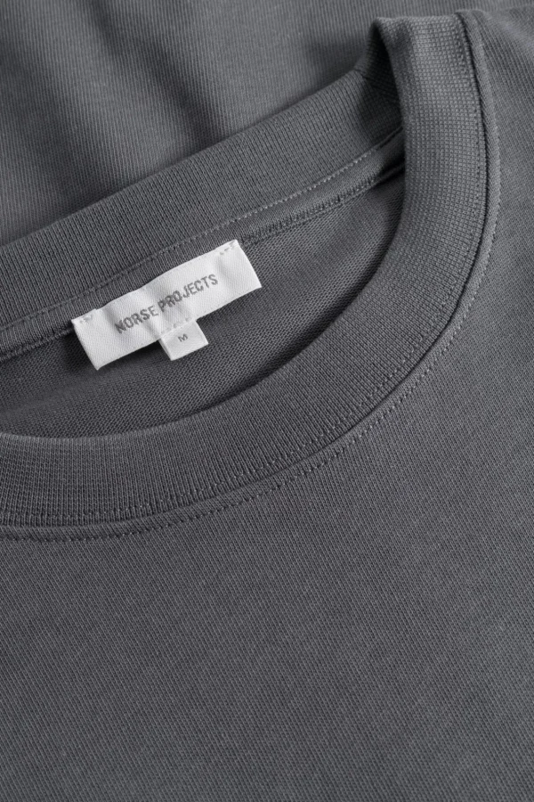 Norse Projects T-SHIRTS^Norse Standard Heavy Loose T-shirt Slate Grey