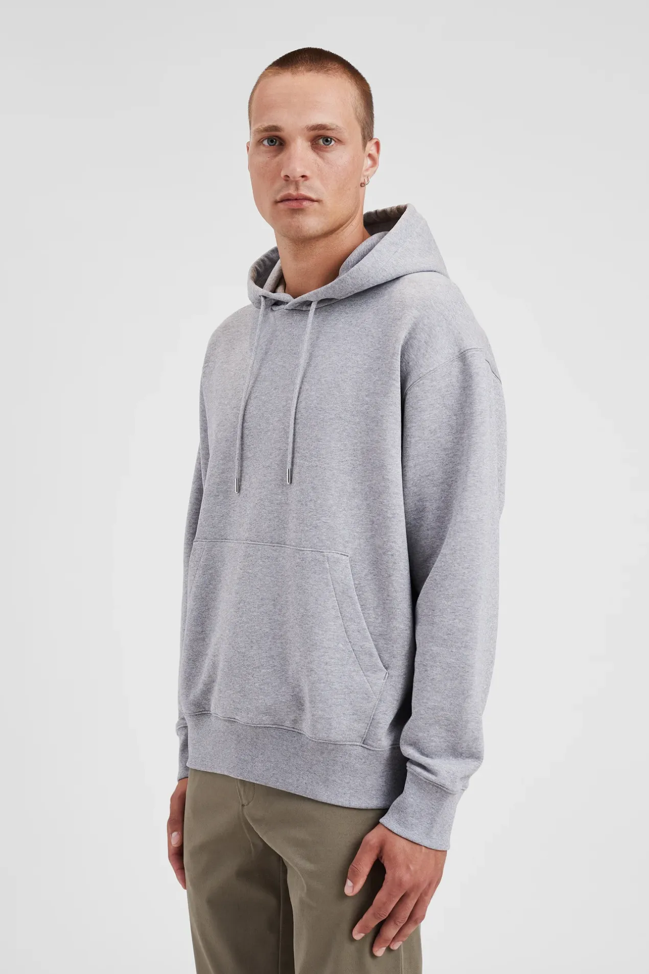 norse_standard_hoodie_3-1.webp Norse Projects SWEATSHIRTS^Norse Standard Hoodie Grey Melange