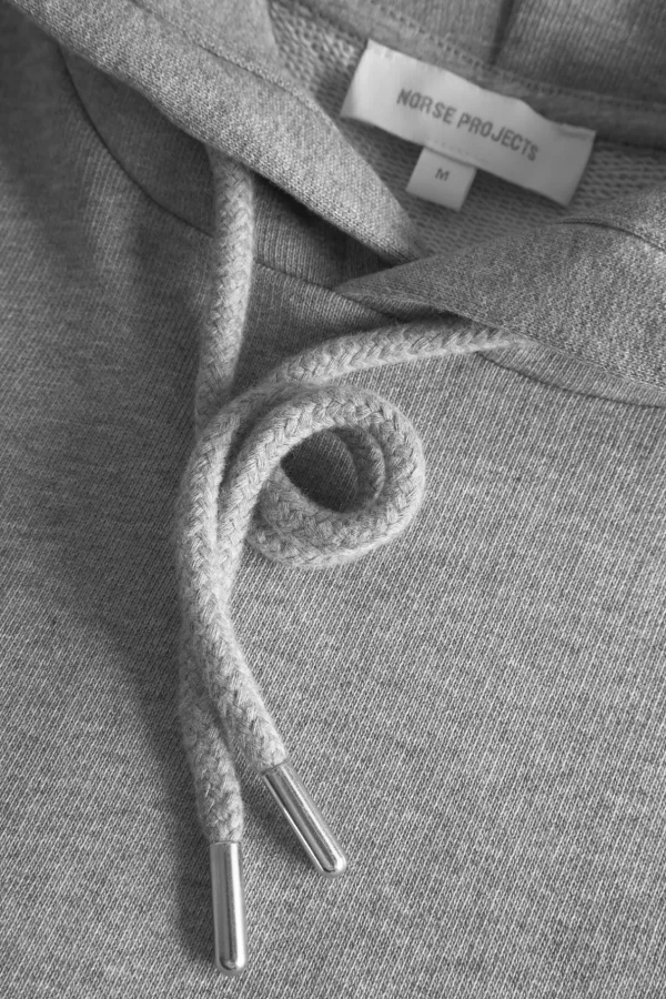 Norse Projects SWEATSHIRTS^Norse Standard Hoodie Grey Melange