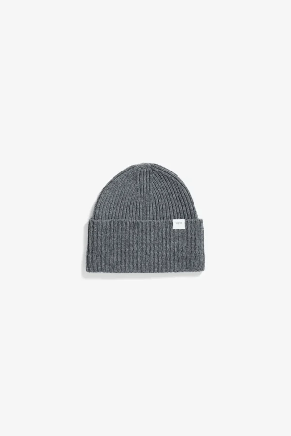 Norse Projects BEANIES^Norse Standard Merino Lambswool Beanie Grey Melange