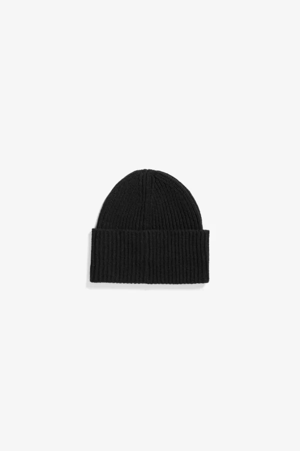Norse Projects BEANIES^Norse Standard Merino Lambswool Beanie Black