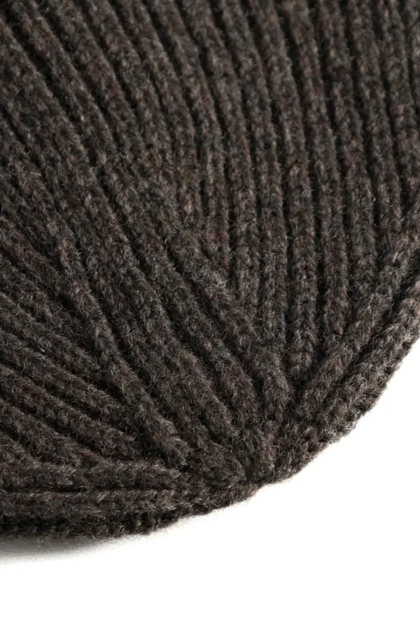 Norse Projects BEANIES^Norse Standard Merino Lambswool Beanie Heathland Brown