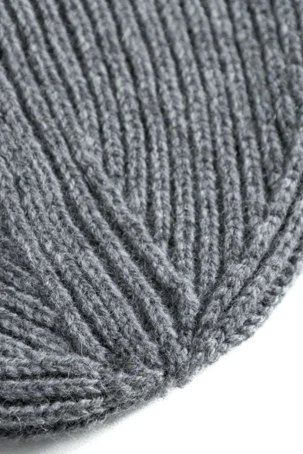 Norse Projects BEANIES^Norse Standard Merino Lambswool Beanie Grey Melange