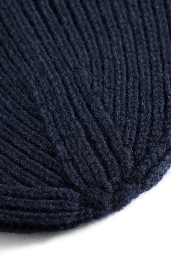 Norse Projects BEANIES^Norse Standard Merino Lambswool Beanie Dark Navy