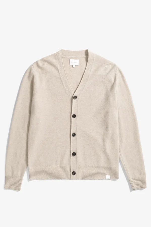 Norse Projects KNITWEAR^Norse Standard Merino Lambswool Cardigan Oatmeal