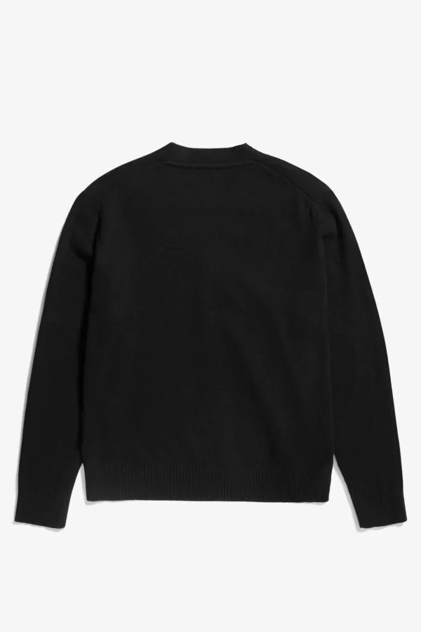 Norse Projects KNITWEAR^Norse Standard Merino Lambswool Cardigan Black